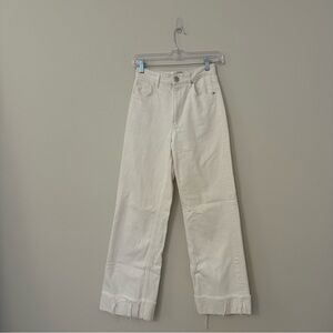 Zara White Straight Leg Jeans